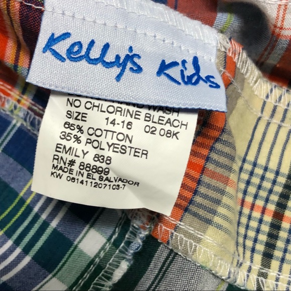 Girls Kelly’s Kids patchwork Dress girl’s size 14-16 - Picture 3 of 11